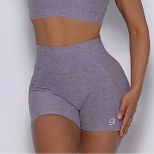 Bombshell Sportswear Curve Shorts in Violet